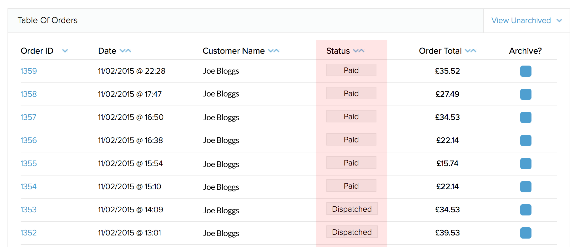 Order Status Opticsplanet